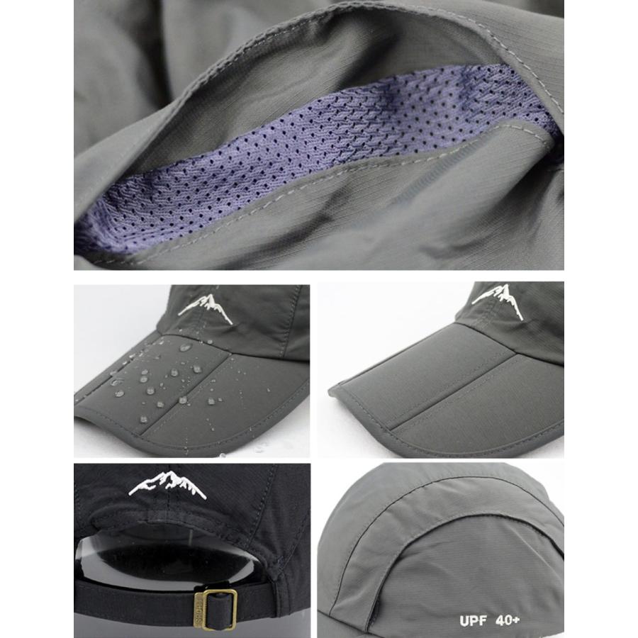 帽子 キャップ 撥水 メンズ 折り畳み ランニング ゴルフ 軽量 UV対策 日よけ |  | 08