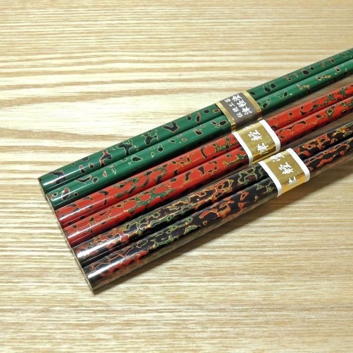 津軽塗 御箸 唐塗(呂上・赤上・青上) : ぐんきんNET-SHOP - 通販