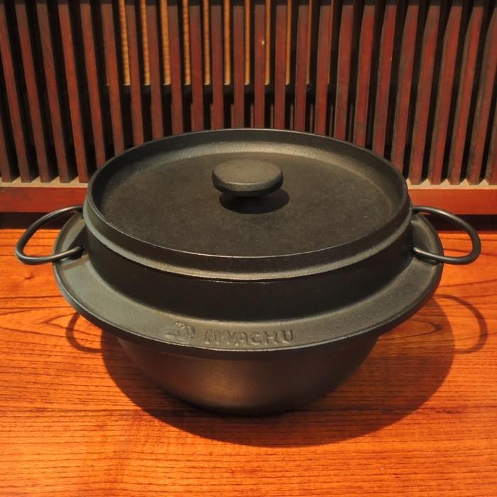 岩鋳 - 南部地方鐵器 ごはん鍋 5合炊 IH(100V・200V)相応う 料理別鍋-鍋、グリル