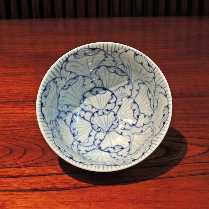 有田焼 そうた窯 花弁紋 飯碗(青・赤) : ぐんきんNET-SHOP