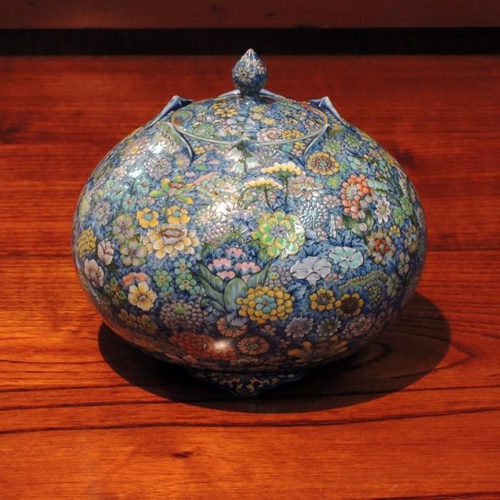 有田焼 万花彩 香爐 葉山有樹 意匠解説書付 : ぐんきんNET-SHOP