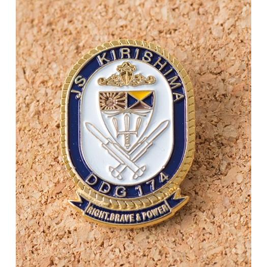 ピンバッジ 「きりしま」(盾型) : 軍港めぐりオンライン ヤフー