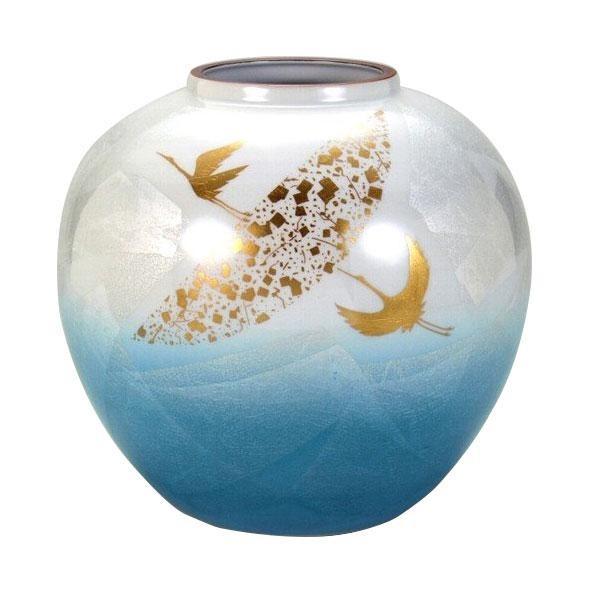 高岡銅器　銅製花瓶　蒔絵　寸胴　双鶴 Amazon｜高岡銅器 銅製花瓶 蒔絵 寸胴 双鶴｜花立・華瓶