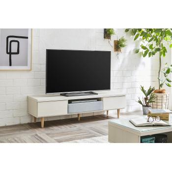 美品 Mint(ミント) テレビボード 150 グレイッシュブルー 【3778549778】(19008円)