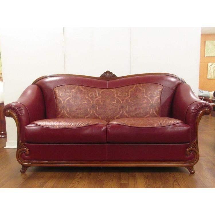 送料無料】 イタリア製 本革 応接ソファ3点セット 2P＋1P＋1P BM