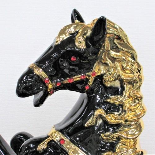 ゴールド馬の置物 約10cm ゴールドの馬の置物 - メルカリ