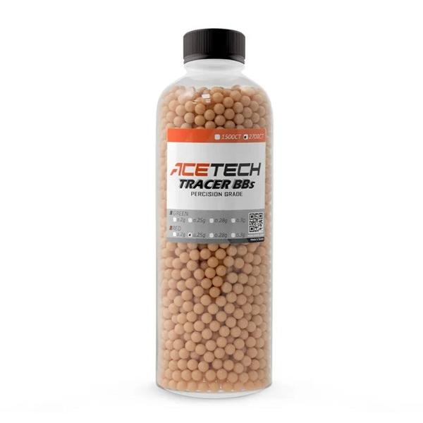 ACETECH エーステック トレーサーBB弾 0.25g 2700発 RED レッド 蓄光弾