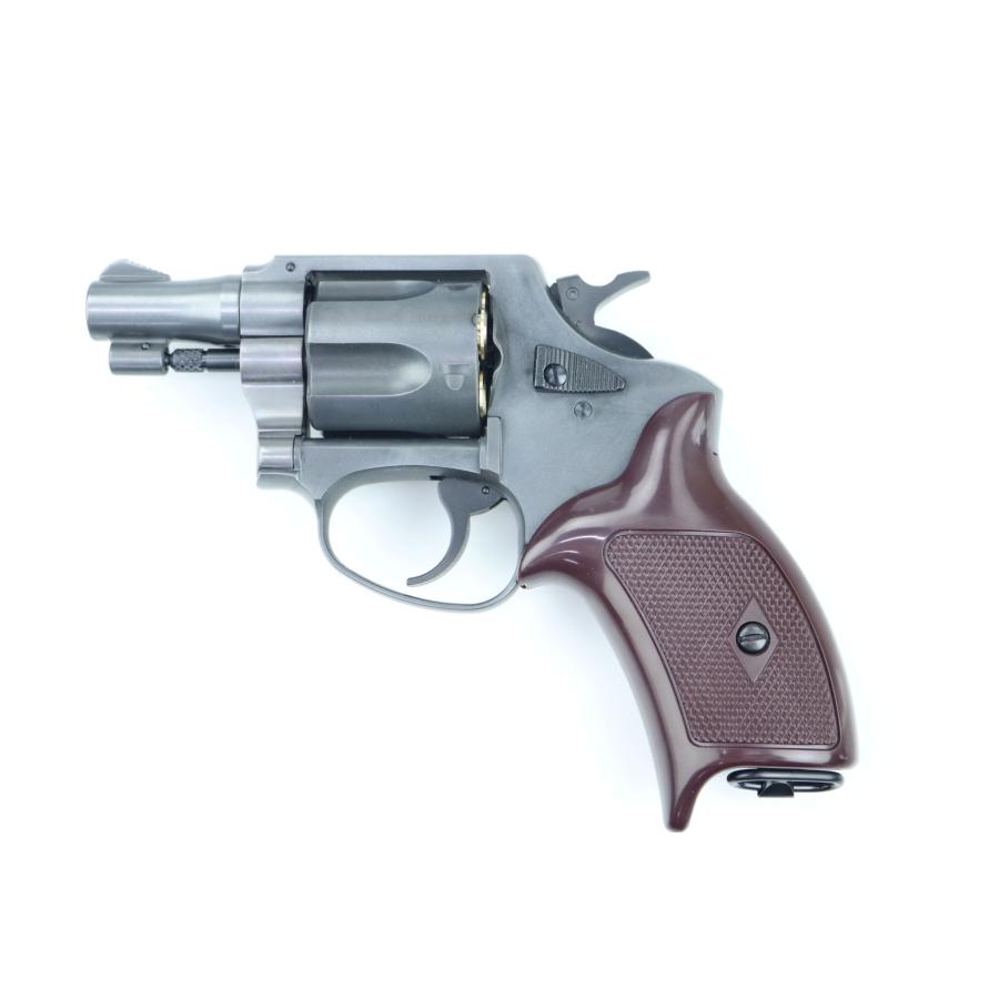 マルシン ポリスリボルバー 51ミリ銃身 エクセレントHW プラグリップ 新形パッキンXカートリッジ ガスガンの画像