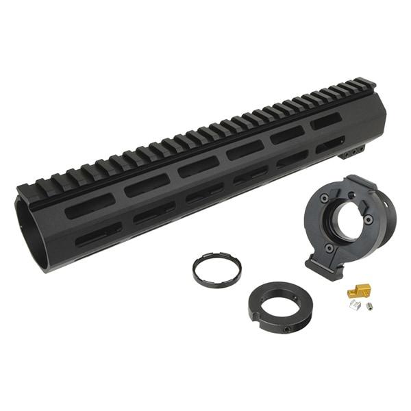 RGW 12インチ QD Takedown System M-LOK レールハンドガード ＆ コネクターセット マルイ GBB M4 MWS ...