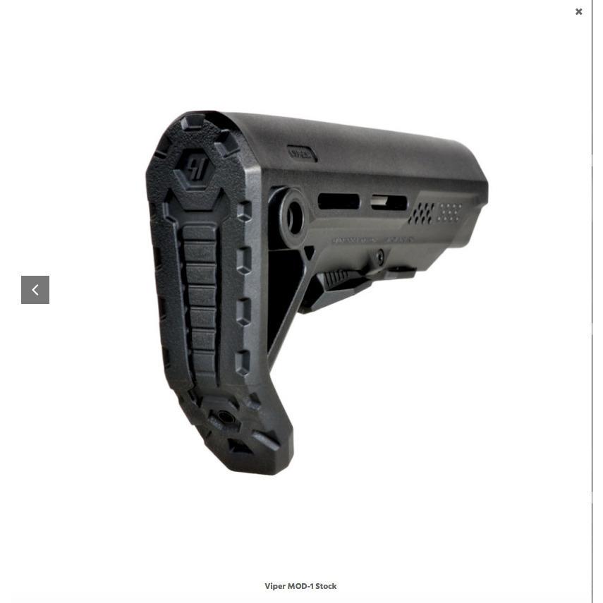 Strike Industries】VIPER MOD-01 BUTT STOCK - Black/Black : GUN