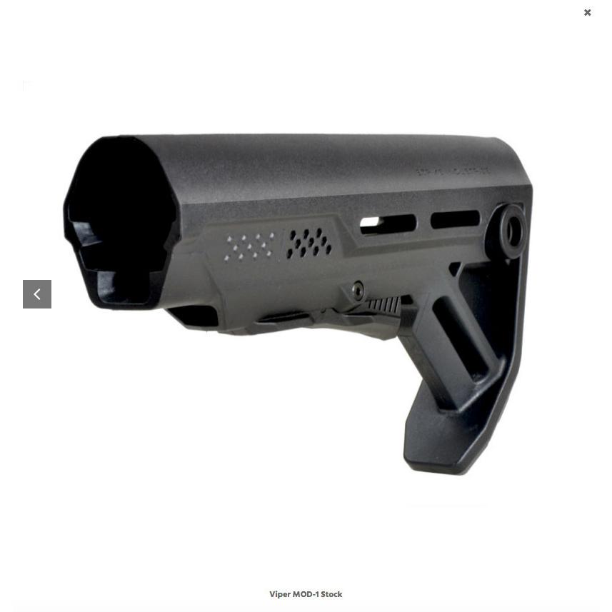 Strike Industries】VIPER MOD-01 BUTT STOCK - Black/Black : GUN