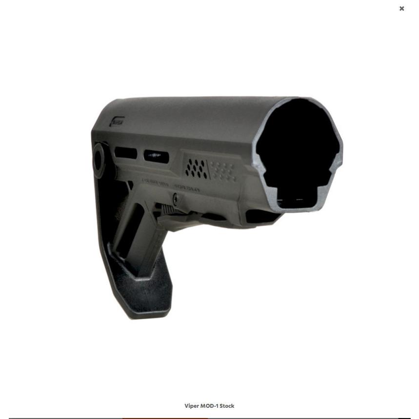 Strike Industries】VIPER MOD-01 BUTT STOCK - Black/Black : GUN