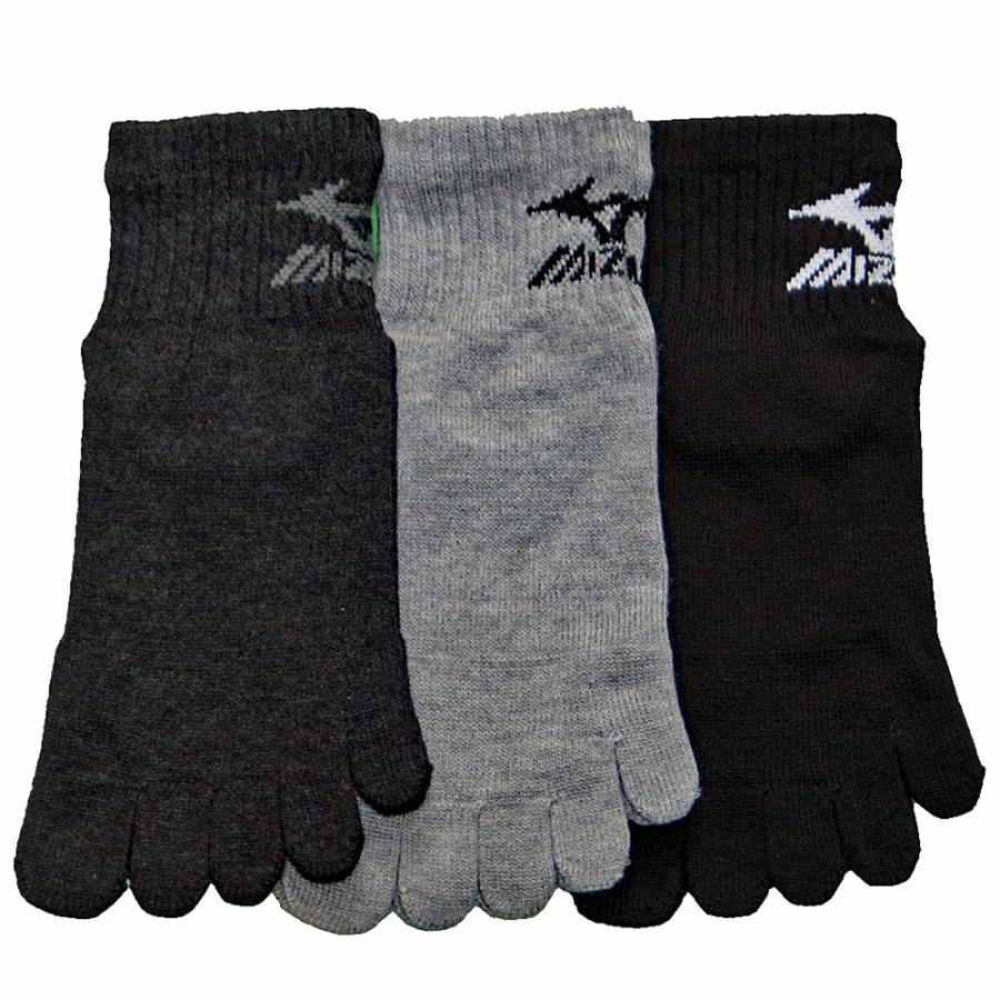 MIZUNO 5本指スニーカーソックス 6足セット Mizuno ミズノ 3色