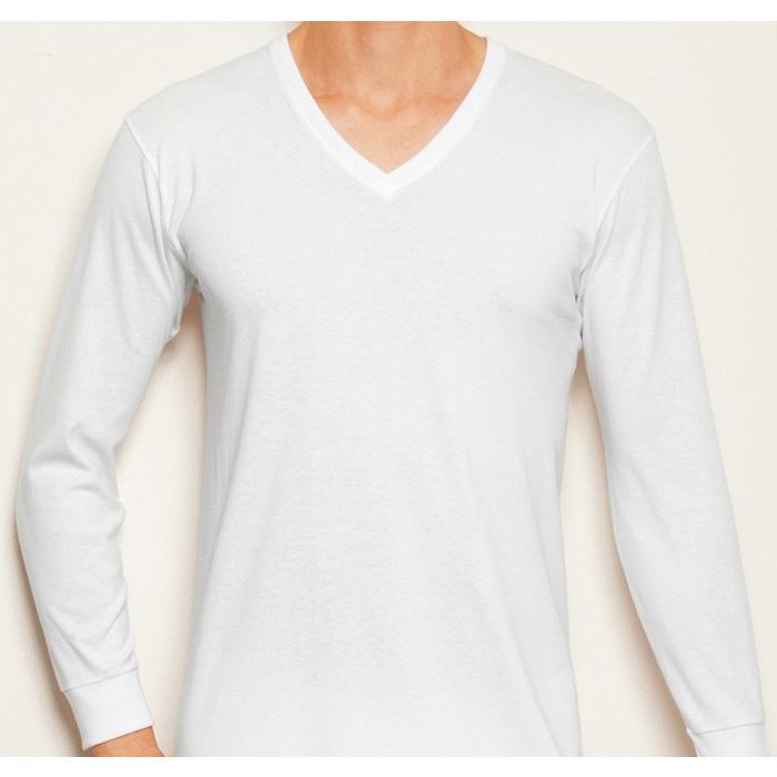東レ Ｖネック ロングＴシャツ 4枚セット 吸湿発熱 ソフトサーモ  HTBV4