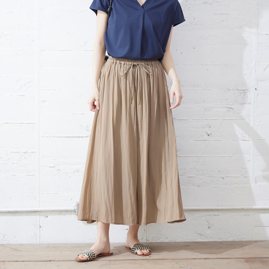 GUNZE グンゼ ワイドパンツ レディース 春夏 ワッシャー GUNZE グンゼ ワイドパンツ レディース 春夏 ワッシャー