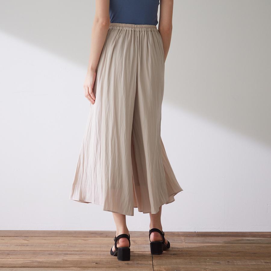 GUNZE グンゼ ワイドパンツ レディース 春夏 ワッシャー GUNZE グンゼ ワイドパンツ レディース 春夏 ワッシャー
