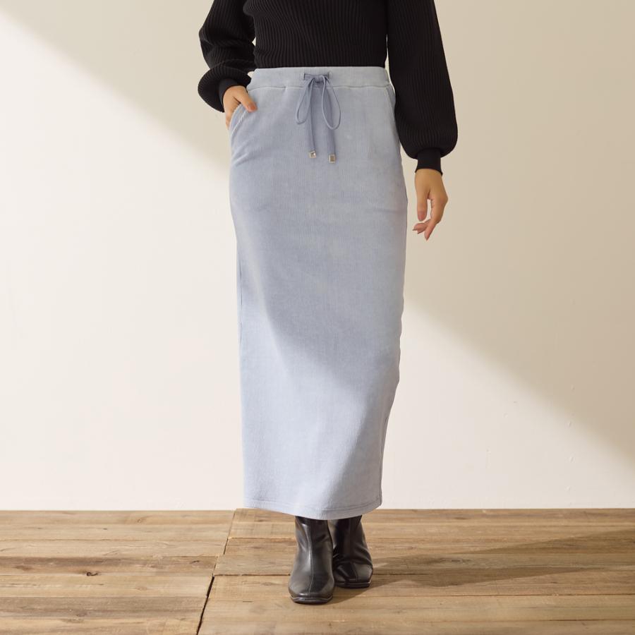 GUNZE（グンゼ） スカート レディース コーデュロイ 綿混 タイト