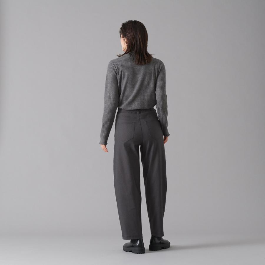 GUNZE（グンゼ） デニム調 ワイドパンツ 秋 カーブシルエット