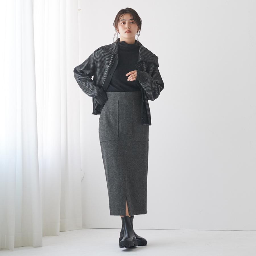 エルメス HERMES チャコールグレー ヘリンボーン タイトスカート38サイズ エルメス HERMES チャコールグレー ヘリンボーン タイトスカート38サイズ