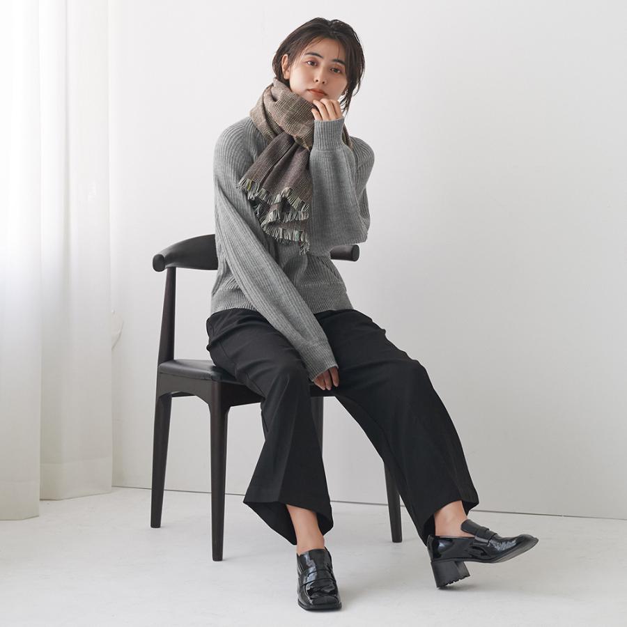 GUNZE（グンゼ） リブ編みニット セーター プルオーバー 秋 冬