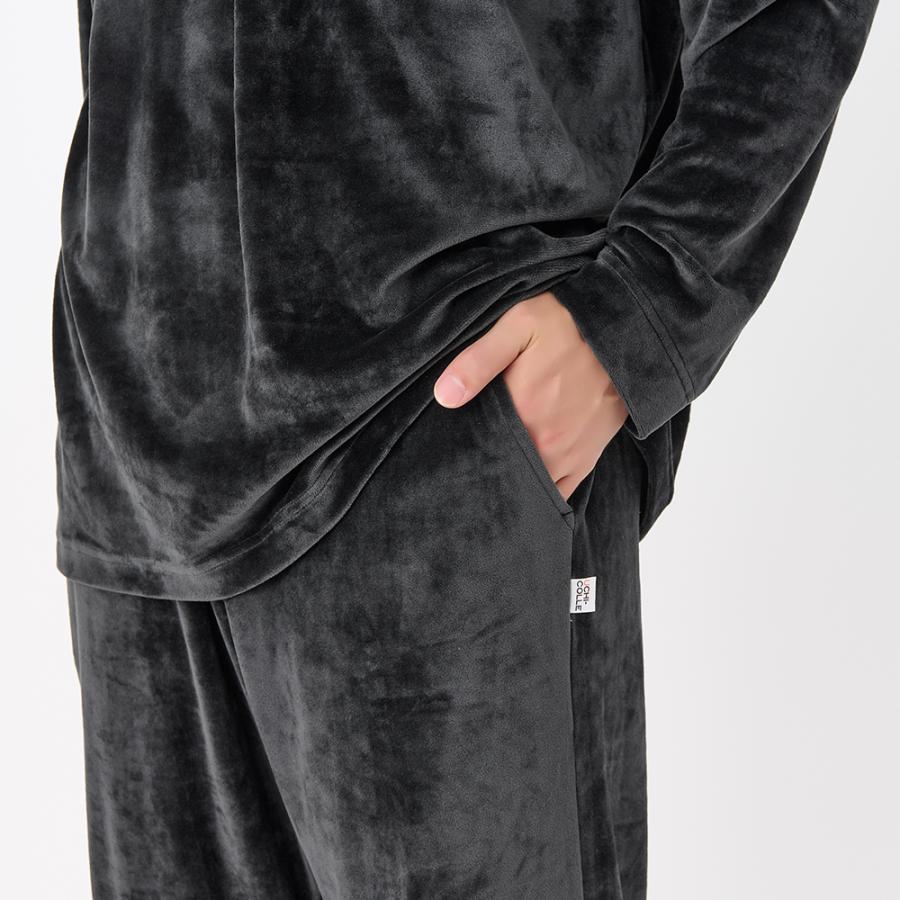 UCHI-COLLE（ウチコレ） グンゼ ルームウェア メンズ ベロア ドロップ