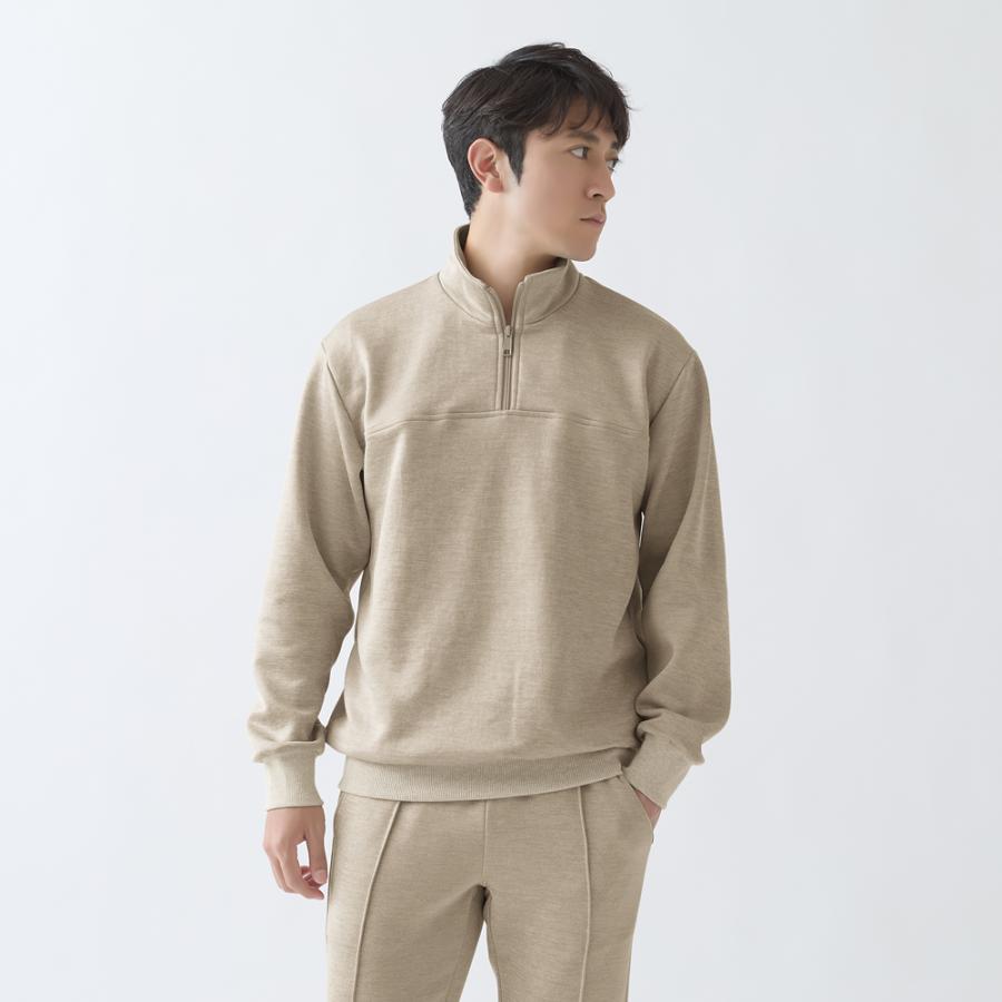 BODY WILD グンゼ ボディワイルド スウェット ハーフジップ