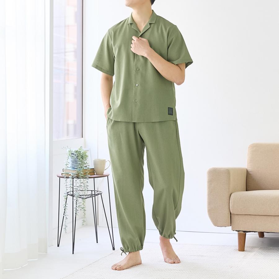 【TOPEXPERT】リネンレーヨン 3枚セット半袖Tシャツ セットアップ 2点セット】接触冷感テックリネンノーカラー半袖カーデor