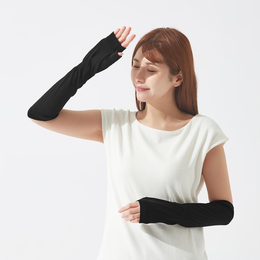 COOLMAGIC グンゼ アームカバー 35cm丈 UV対策 冷感 夏用 ひんやり