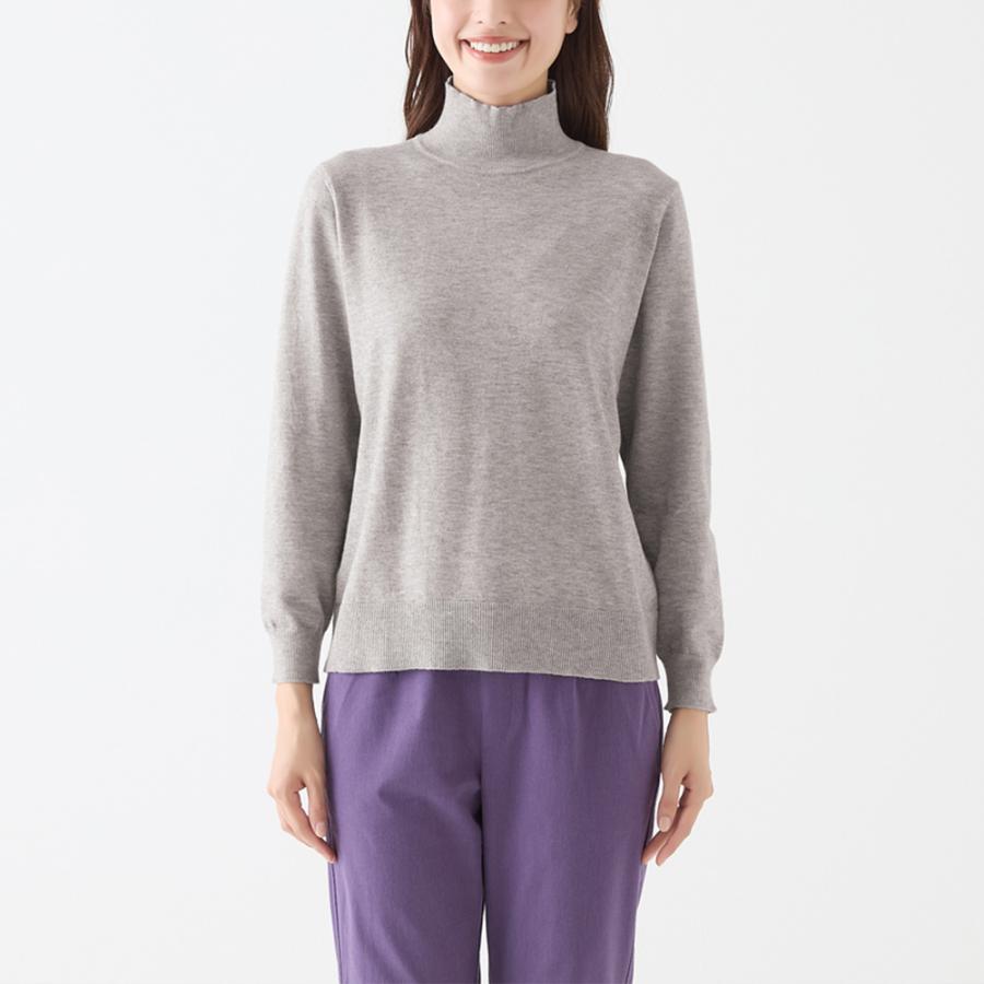 GUNZE（グンゼ） ハイネック セーター レディース 秋 冬 レーヨン混