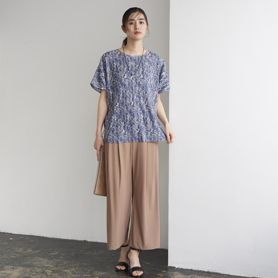 GUNZE（グンゼ） プリーツ ブラウス レディース トップス 夏用 夏服