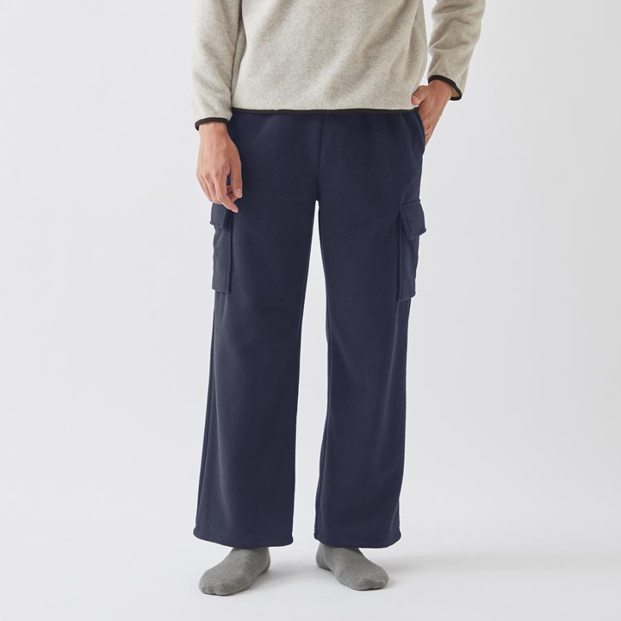 マルチカラー フリース ワイドパンツ 3サイズ展開XS-M】ワイドストレートカラーパンツ【低身長サイズ有