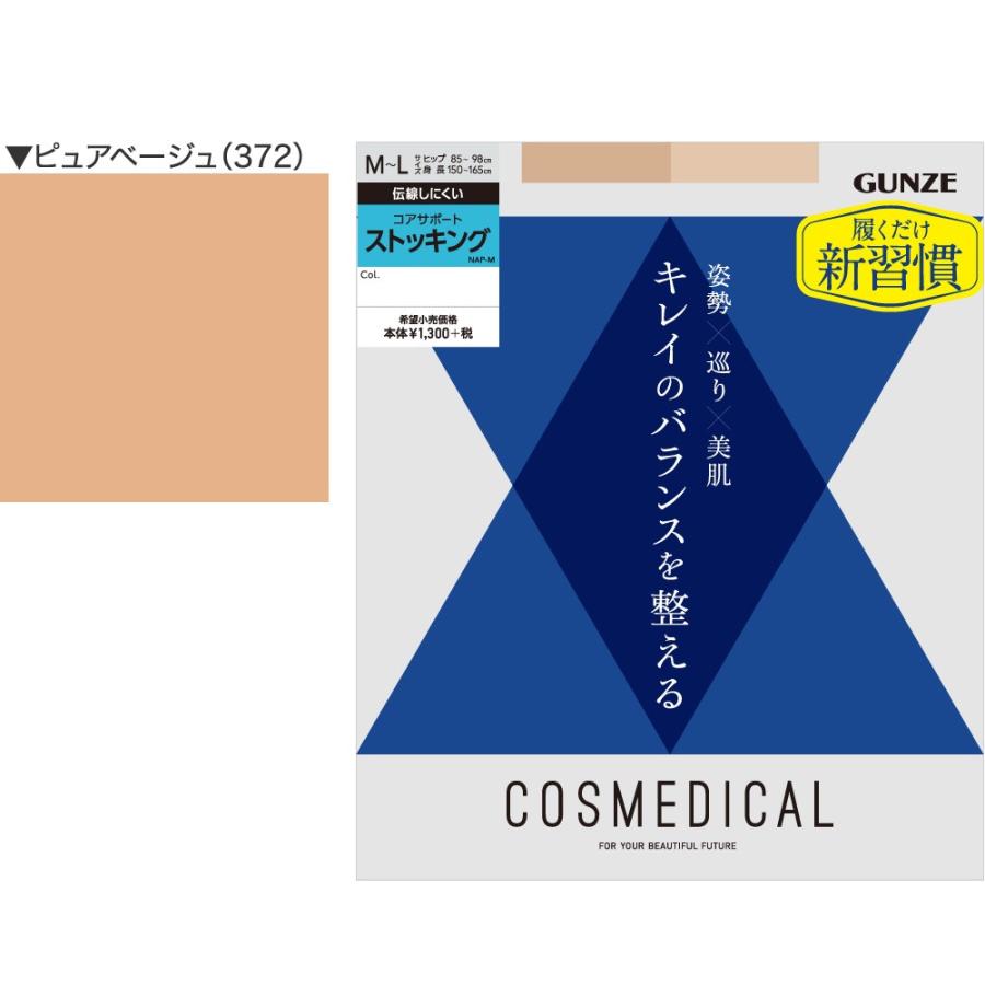 GUNZE（グンゼ） コスメディカル 着圧ストッキング コアサポート M