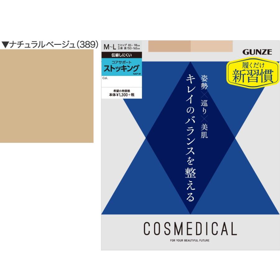 GUNZE（グンゼ） コスメディカル 着圧ストッキング コアサポート M