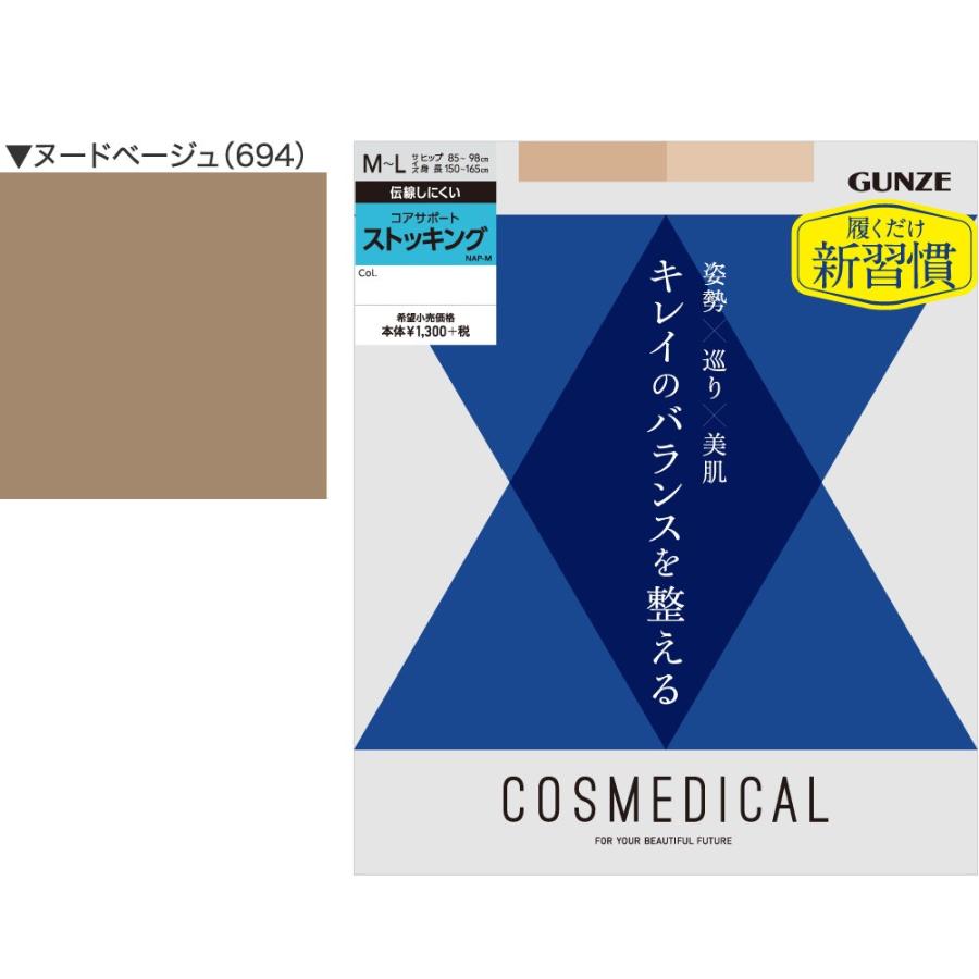 GUNZE　コアサポートストッキング GUNZE（グンゼ） コスメディカル 着圧ストッキング コアサポート M