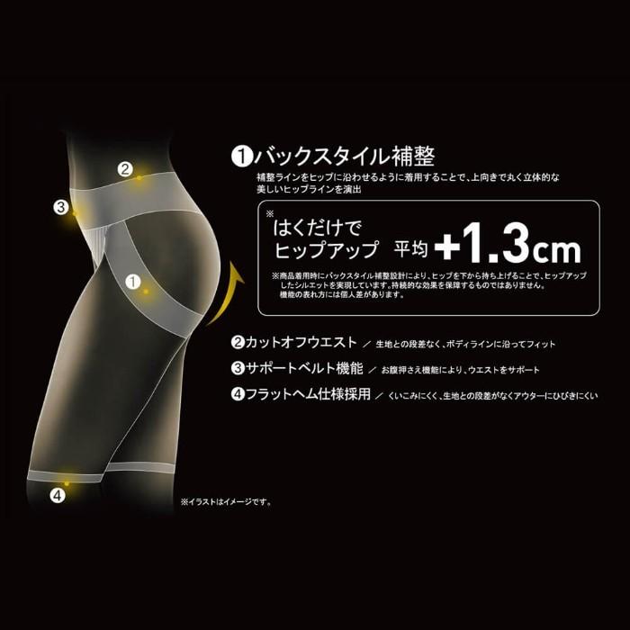 RIZAP（ライザップ） ガードル レディース 年間 補正 グンゼ 薄手 5分