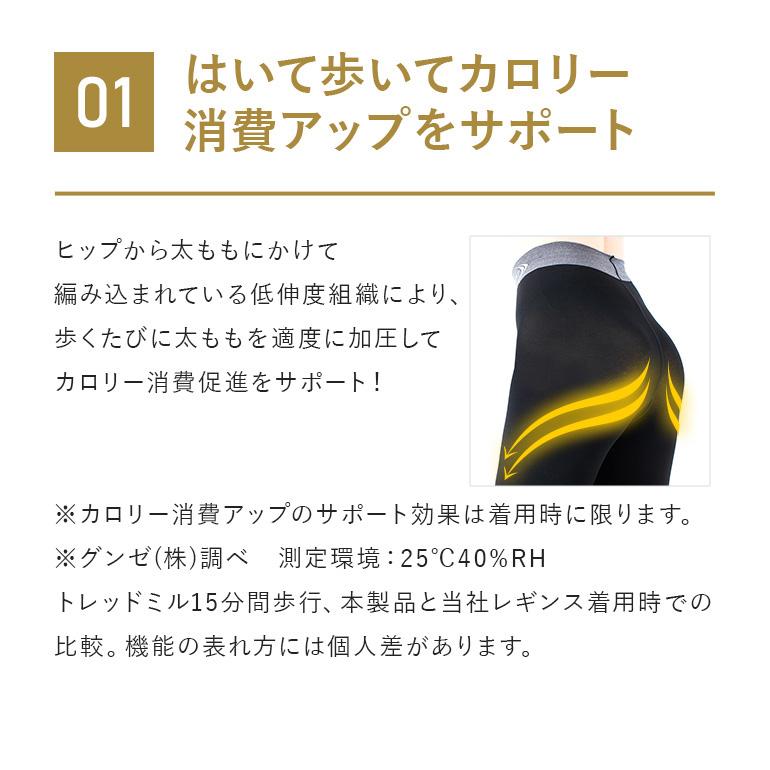 RIZAP（ライザップ） 着圧レギンス 80デニール レディース 年間 グンゼ