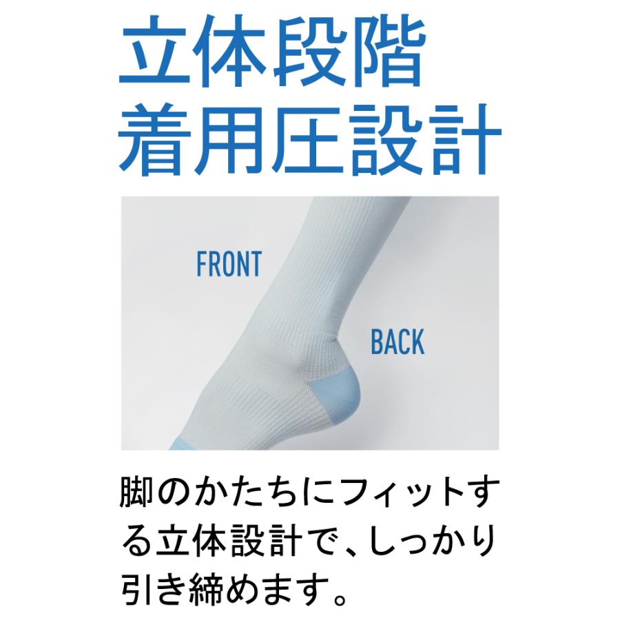 ライザップ 着圧ソックス 夏用 おやすみ用 オーバーニー丈 クールタイプ レディース RIZAP GUNZE グンゼ RZS4 M-L｜gunze｜05