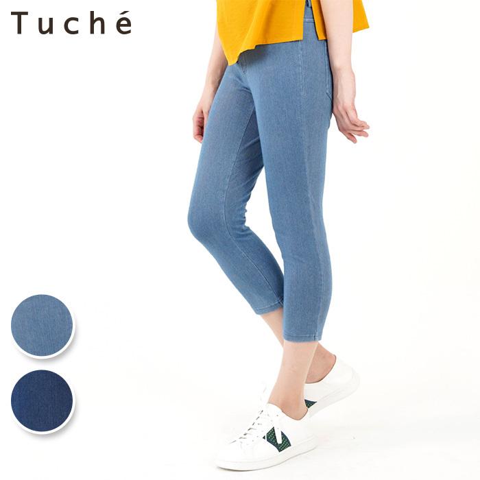 Gunze グンゼ Tuche トゥシェ デニムクロップド丈レギンスパンツ 冷感 レディース Tzm615 M Ll ポイント10倍 グンゼpaypayモール店 通販 Paypayモール
