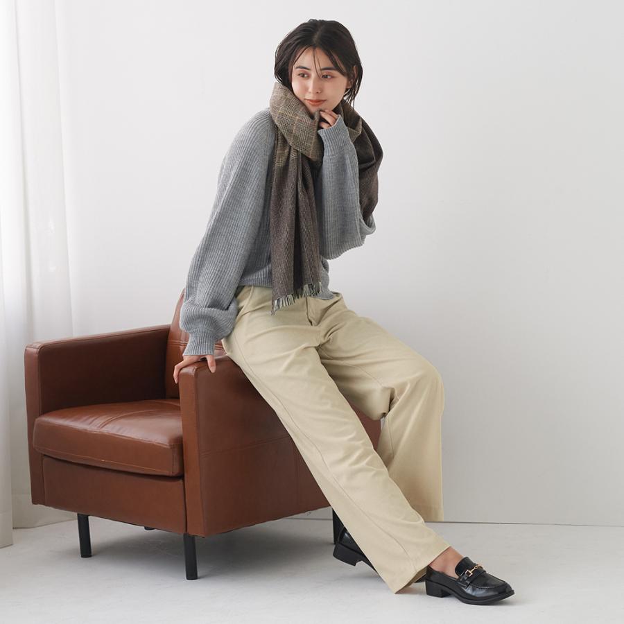 Tuche グンゼ コーデュロイ ワイドパンツ 秋 冬 レディース ストレッチ