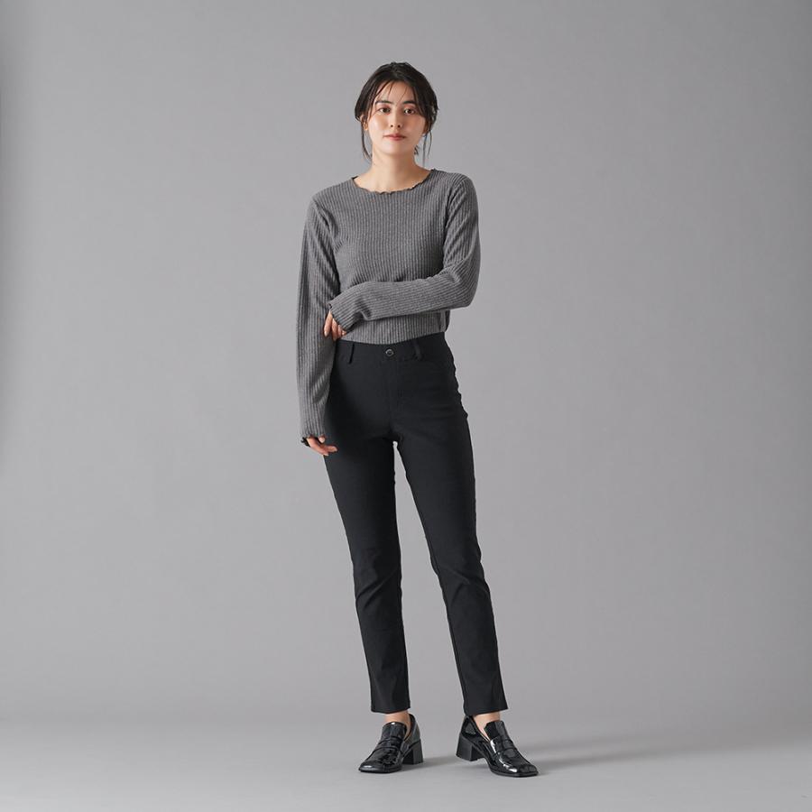Tuche グンゼ レーヨン混 ストレートパンツ レディース きれいめ 通勤