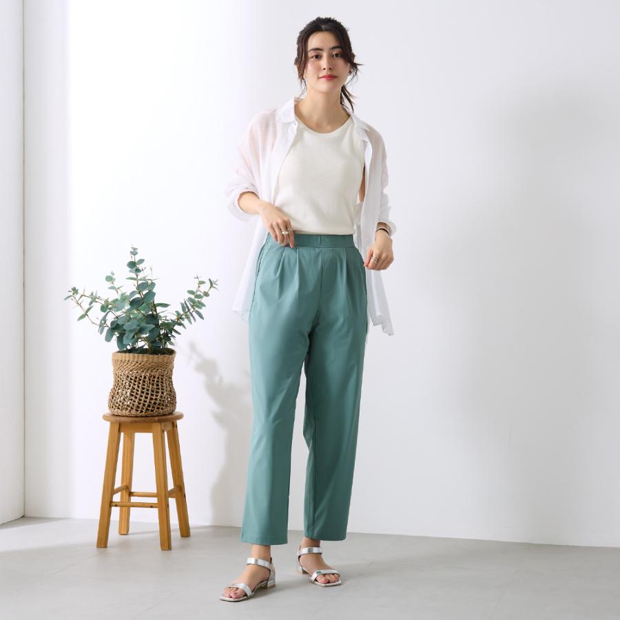 Tuche グンゼ テーパード ストレッチパンツ レディース レギパン 前