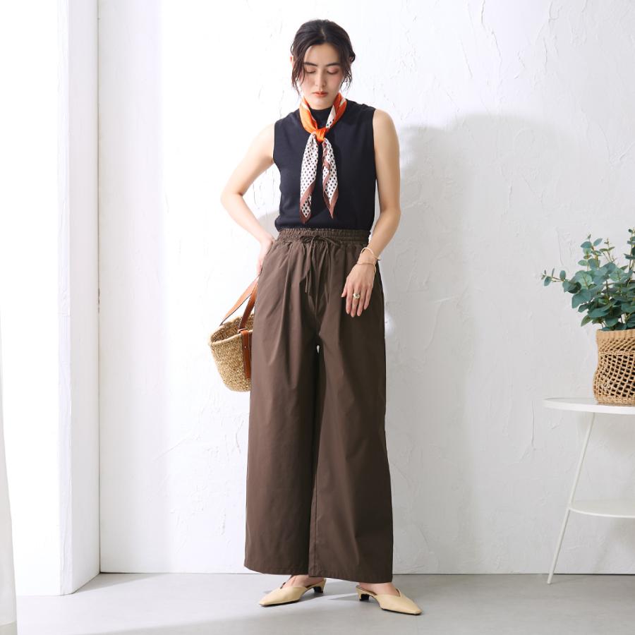 Tuche グンゼ レギパン レディース ワイドパンツ ストレッチ 前とじ