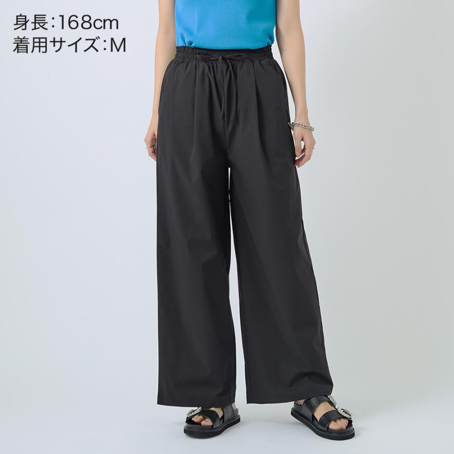 Tuche グンゼ レギパン レディース ワイドパンツ ストレッチ 前とじ
