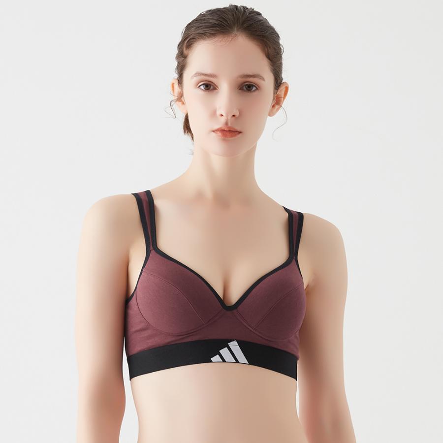 adidas（アディダス） グンゼ ブラジャー ノンワイヤー 綿混 吸汗速乾