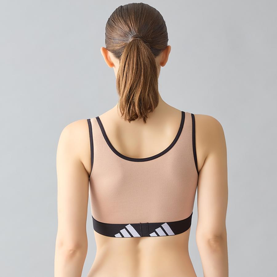 スポーツブラ ブラトップ adidas（アディダス） グンゼ ブラジャー ノンワイヤー ハーフトップ