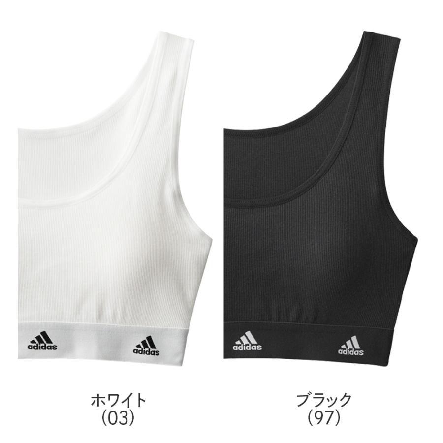 adidas（アディダス） キッズ ハーフトップ リブ 女の子 ジュニア ブラ