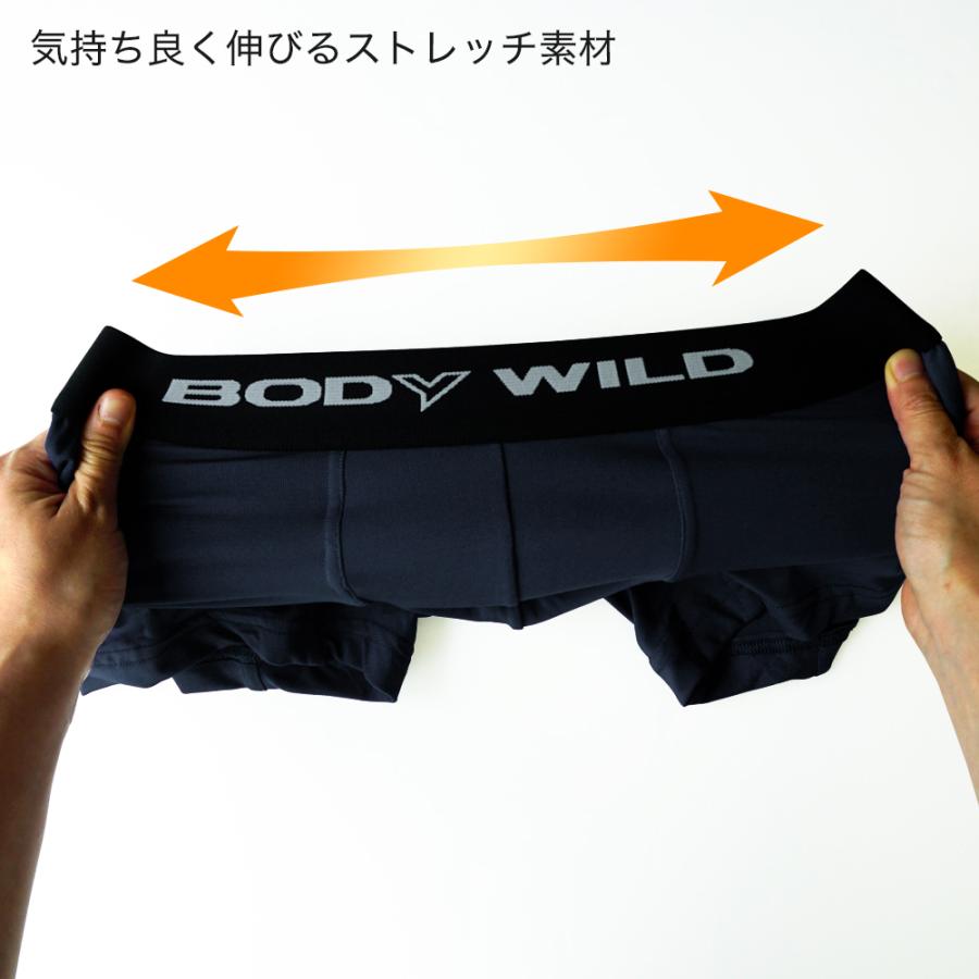 グンゼ GUNZE ボディワイルド BODY WILD ボクサーパンツ メンズ 前閉じ パンツ ローライズ 速乾 下着 男性 人気 定番 直営店限定｜gunze｜12