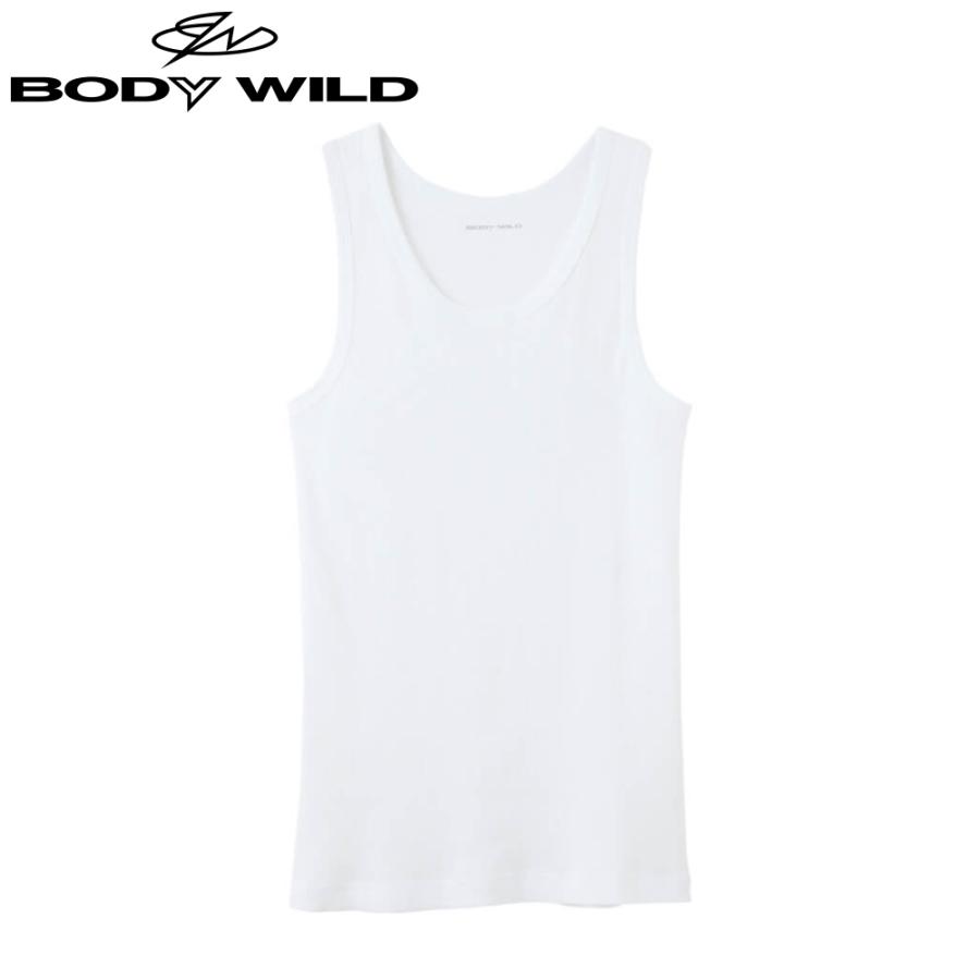 綿100 グンゼ下着 メンズ ボディワイルド リブ コットン タンク