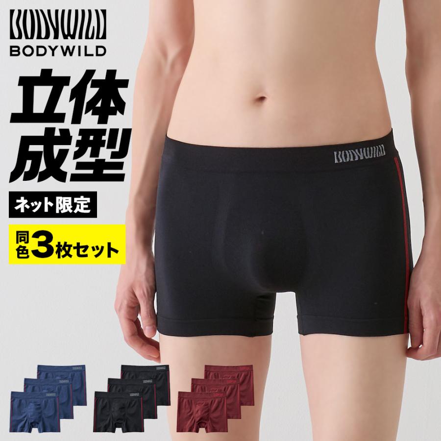 BODY WILD（ボディワイルド） 【ネット限定3枚セット】グンゼ GUNZE 3D