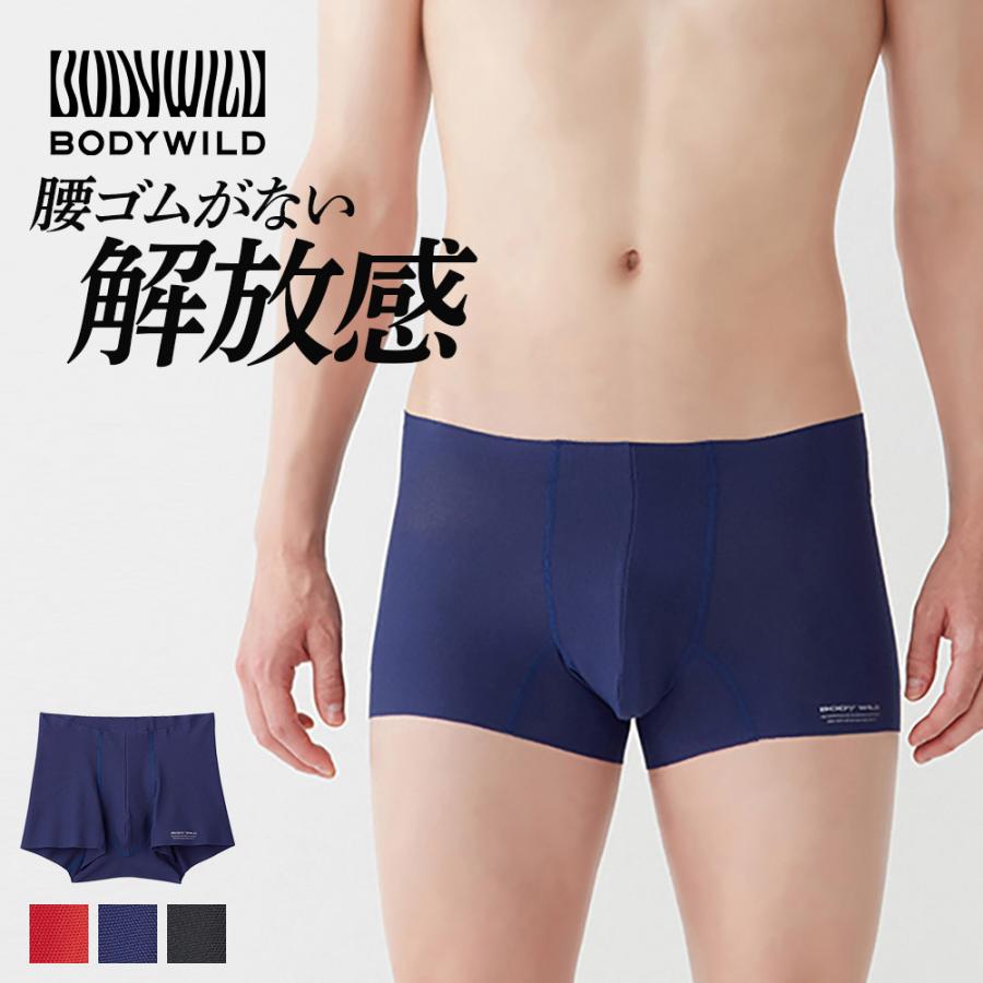 ボディワイルド ボクサーパンツ メンズ メッシュ 春夏 前とじ カットオフ 吸汗速乾 GUNZE グンゼ BODY WILD エアーズ｜gunze